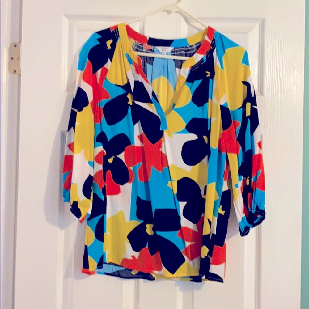 Blouse with V- neck